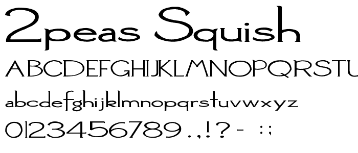 2Peas Squish font